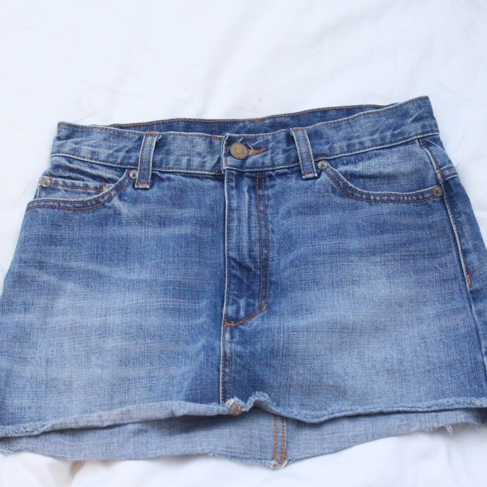 Free people jean skirt